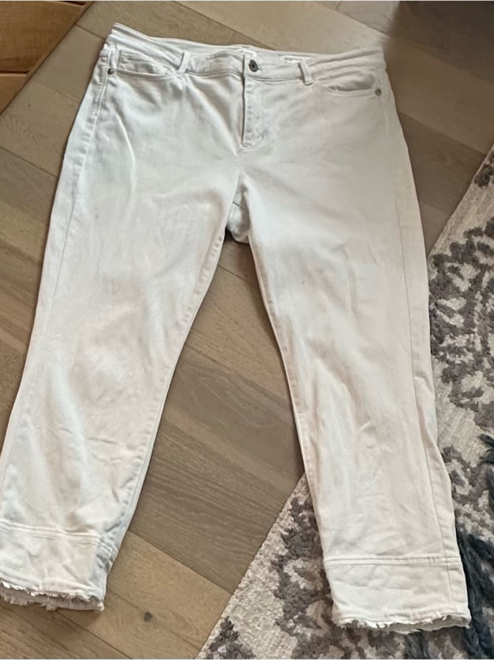 J Jill Women's Crop Jeans - cream - size 12